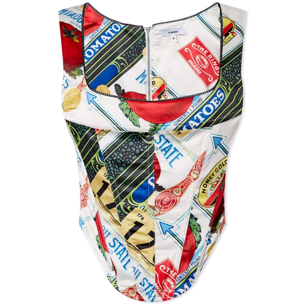 Miaou Printed Campbell Tomato Corset Top